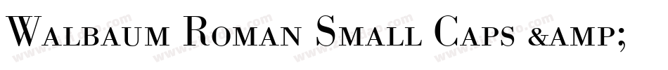 Walbaum Roman Small Caps & Oldstyle Figures字体转换